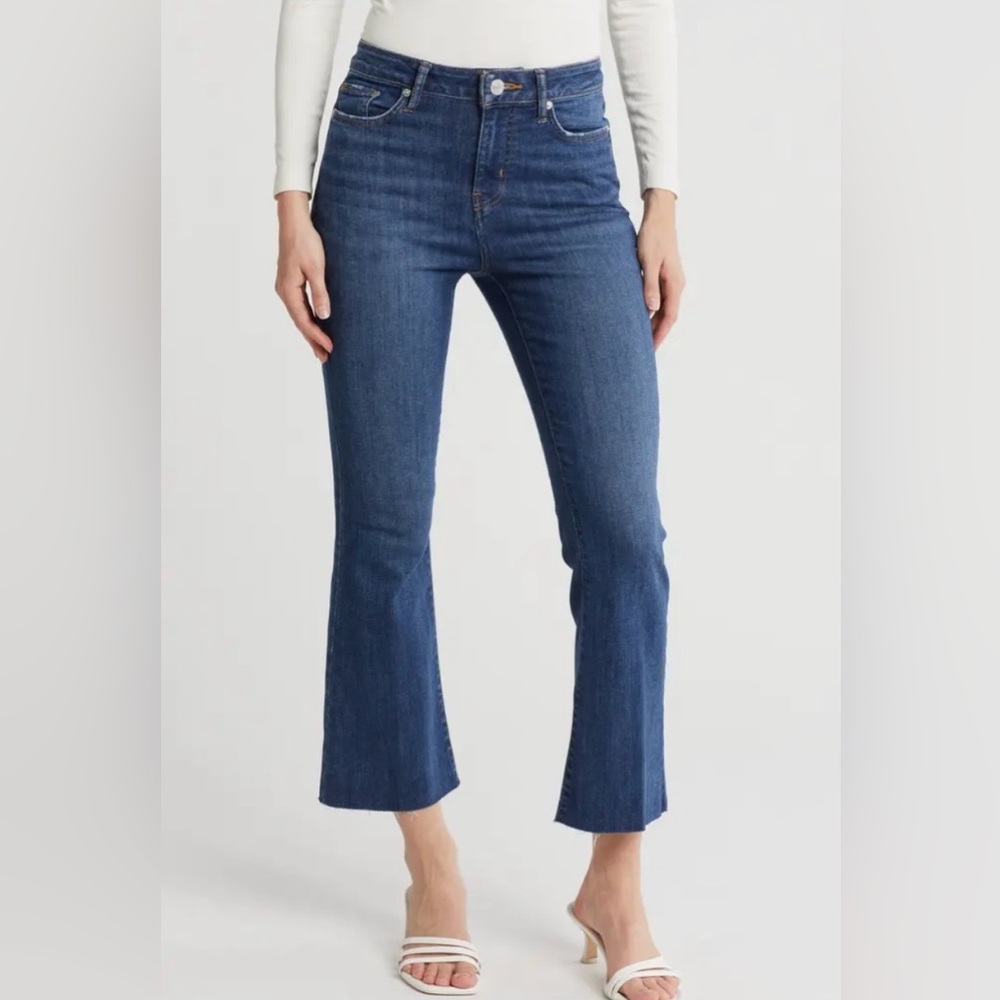 Frame | Women's Dark Blue Denim Aspire Raw After Mini Cropped Raw Hem Jean Sz 31